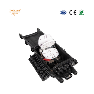 FTTH ngoài trời không thấm nước 24 lõi 2-đầu vào 24-Outlet sợi Doanh đóng cửa cajas Nap 1x24 ngang sợi quang hộp phân phối - Product Image 2