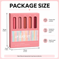 Emballages de luxe gaufrés écologiques en carton ivoire pour gloss et rouges à lèvres, personnalisables OEM&ODM, prix de gros, cosmétiques scintillants
