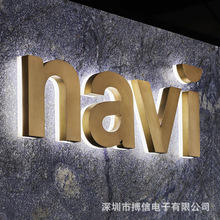 Letrero electrónico acrílico 3D para la tienda, decoración frontal, publicidad, letra Led iluminada al aire libre, tubo Led iluminado Solar DC - Product Image 6