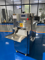 Trancheuse à viande industrielle automatique pour kebab, 4 rouleaux, base sur pied, machine à coupes épaisses, moteur haute efficacité, puissance 3 kW