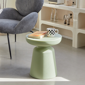 Diseño Simple sofá té nórdico PE plástico mesas de centro dormitorio mesa auxiliar para decoración del hogar para sala de estar - Product Image 6