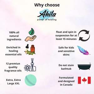 파워 힐링 12 XXL 기포 유기농 목욕 폭탄 선물 세트 여성 남성 어린이 보습 <span class=keywords><strong>5</strong></span> 온스 오래 지속되는 부유물 - Product Image 3