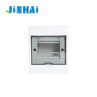 Boîtier de distribution en plastique à montage en surface pour intérieur, série 5S, 4 voies, avec couvercle transparent visible, pour disjoncteurs et distribution d'énergie légère