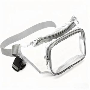 Bolsa de Cintura Deportiva Impermeable de PVC Transparente con Logotipo Personalizado de Buena Calidad, para Correr al Aire Libre, Unisex - Product Image 1