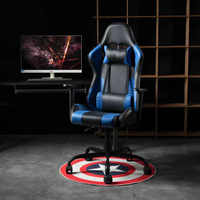 Échantillon gratuit Meilleur fauteuil de jeu en cuir synthétique pivotant Ultimate avec porte-gobelet Lumière LED Empereur Vert Blanc
