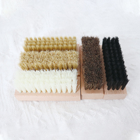 Ensemble de brosses de nettoyage pour chaussures de sport, avec manche en bois, poils doux, moyens ou durs, logo personnalisé, fabrication en usine