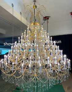 Villa grande lustre Europeu cristal duplex sala lâmpada escadaria lustre de luxo hotel lobby extra grande lustre - Product Image 4