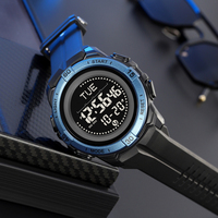 SKMEI 2564 vente en gros de luxe hommes multifonction boussole numérique montre en plein air électronique étanche sport LED montre-bracelet Relojes