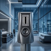 Tweeter professionnel à ruban en aluminium argenté 20W 8Ω, composant audio HiFi en néodyme avec diaphragme en feuille d'aluminium