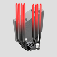 Lovingcool Custom kipas pendingin udara, casing komputer heatsink Radiator tembaga terbaik LED CPU untuk casing Gaming Desktop