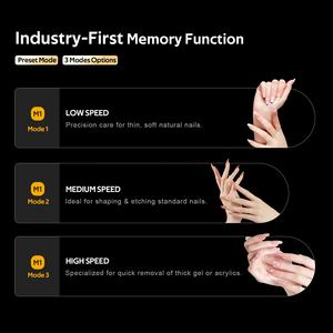 充電式40000rpmネイルサンダー高トルク75wポータブルEfile Gelツールコードレスプロブラシレス電気ネイルドリル - Product Image 4