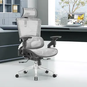 Guangdong lujo ergonómico diseño ejecutivo cómoda silla de oficina muebles gerente malla sillas giratorias