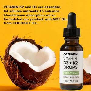 Gotas Líquidas de Vitamina D3+<span class=keywords><strong>K2</strong></span> Veganas Richtek, Vitamina D Líquida 100% de Origen Vegetal, Enriquecida con Aceite de Coco para una Máxima Absorción - Product Image 5