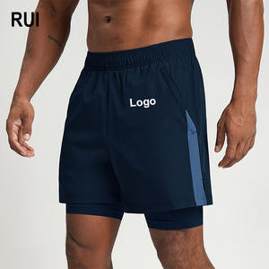 RUIQUWIN Short de basketball pour homme à taille élastique, séchage rapide, color block, respirant, en tissu peigné, idéal pour la gym, le cyclisme et les voyages – Meilleures ventes - Product Image 1
