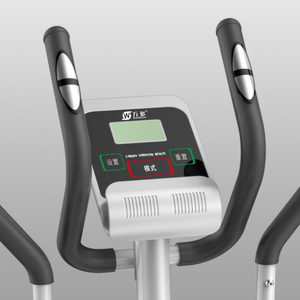 Bicicleta Elíptica con Resistencia Magnética Ajustable, Equipo de Ejercicio Vertical para Interiores, Blanco y Negro, Capacidad de 400 lb - Product Image 4