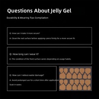Colle Gelée Adhésive Forte pour Extensions d'Ongles, Papier Kraft Adhésif Double Face, Patchs Adhésifs pour Ongles Portables, Vente en Gros Transfrontalière 24