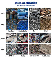 Déchiqueteuse de tissu textile robuste pour le recyclage des vêtements et des déchets avec des lames industrielles