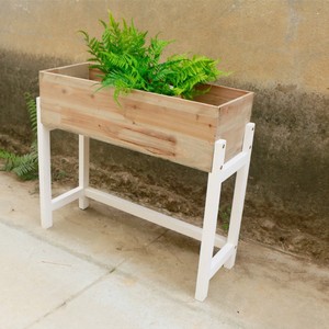 Multi Tiered Solid Wood Plant Stand Natural Color Indoor Outdoor Balcony Floor Standing <b>Stepped</b> Planter For Flower Green Plant - Product Image 3