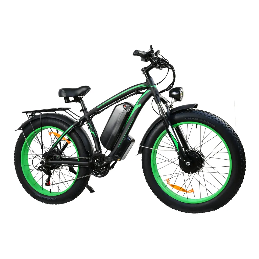2024 yeni yükseltme 21 hız elektrikli dağ bisikleti 26 inç tekerlek bisiklet yağ lastik E satılık motosiklet bisikletleri