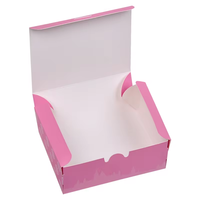 Boîte d'emballage rose créative de qualité alimentaire personnalisée boîte d'emballage cadeau en papier macaron bonbons chocolat avec logo