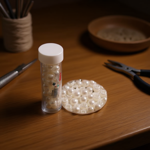 Ilan Perle Bianche 8mm Per Gioielleria - Product Image 2