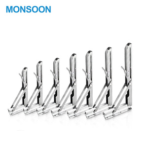 Support d'angle mural pliable robuste en acier inoxydable pour pieds <span class=keywords><strong>de</strong></span> table triangulaires à ressort, modèle MONSOON 08100 - Product Image 5