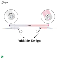 Ensemble de pinceaux professionnels pour nail art en gel, best-seller, manche métallique rose dégradé, double pinceau, pinceau liner pour gel, outils de polissage