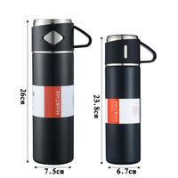 Ensemble de verres de luxe pour entreprise, gourde Thermos sous vide, bouteille d'eau en acier inoxydable, coffret cadeau