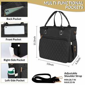 Large Capacity Waterproof Nylon Thermal Cooler <b>Tote</b> <b>Bag</b> Leakproof Design for Work Women Insulated Lunch <b>Bag</b> - Product Image 5