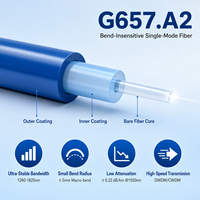 Carrete de Cable de Fibra Óptica G657A2 de 20KM para UAV, Resistente a la Tensión, Inmunidad a EMI, Fabricante OEM