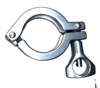 Collier de serrage sanitaire hygiénique en acier inoxydable SS304 de 1 pouce
