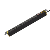 Multiprise de rack 8 prises PDU en alliage d'aluminium personnalisé, protection contre les surtensions et les surcharges, multiprise multi-ports