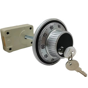 High Security <strong>3</strong>-Wheel Combination Lock with Mechanical <strong>Dial</strong> Ring Locks Anti-Theft Gun Safe with Keys Password High Performance - Product Image 2