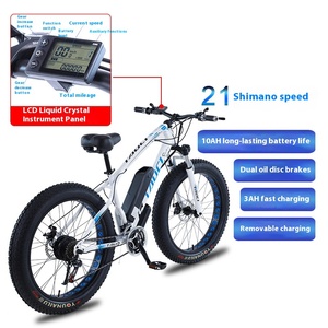 Nhà Máy Nguồn 4.0 Xe Trượt Tuyết Phía Sau Trung Tâm Động Cơ 36V Pin Lithium Độ Bền Dài Tốc Độ Biến Hỗ Trợ Dành Cho Người Lớn Xe Đạp Leo Núi 350W - Product Image 5