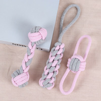 Jouet en corde pour chien, résistant aux morsures, pour nettoyer les dents, jouet interactif pour tirer, pour chiens de petite, moyenne et grande taille
