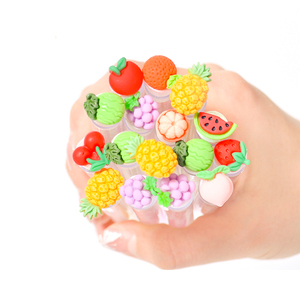 10 pinceles de rímel reutilizables con forma de fruta, cepillos de nailon para pestañas y cejas, herramientas de maquillaje - Product Image 2