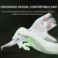 VRN DP-10 Air Master - Pulidor Dental de Chorro de Arena, Pulidora de Dientes, Pieza de Mano para Higiene Prophy Jet con Acoplador Rápido, Aprobado por CE