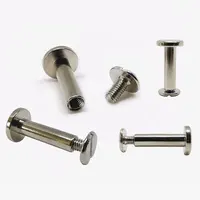 Stainless Solid Brass 6mm Architectural Bolts Assembling Color Cards Thick Book Nail Account Books Black Chicago Screw
