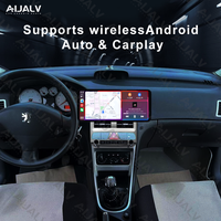 Produit Aijia pour PEUGEOT 307 2002-2013 LHD RHD Champagne Lecteur DVD multimédia Android 12,3 pouces pour voiture, accessoires avec cadre en plastique