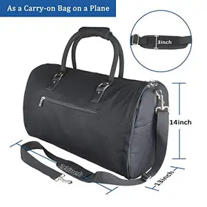 MX Durable Suit Bag Waterproof Clothes Storage Bag Rolling Garment Bag For Business Trips