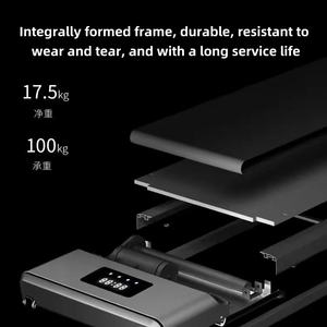 מפעל ישיר מכירה יעיל חשמלי שטוח מכונת הליכה שקטה שקטה ציוד כושר פנימי ציוד שריפת מנוע מתקפל - Product Image 5