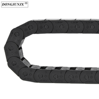 Chaîne de traînée de transporteur de câble de couleur noire en nylon en plastique de 15mmX50mm pour la machine d'imprimante 3D