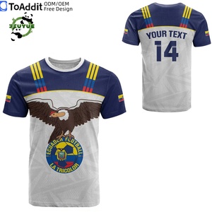 Camiseta <span class=keywords><strong>de</strong></span> Manga Corta con Cuello Redondo y Estampado <span class=keywords><strong>de</strong></span> la Bandera Nacional <span class=keywords><strong>de</strong></span> <span class=keywords><strong>Ecuador</strong></span>, Camiseta <span class=keywords><strong>de</strong></span> Poliéster con la Bandera <span class=keywords><strong>de</strong></span> <span class=keywords><strong>Ecuador</strong></span>, Fútbol 2026 - Product Image 5
