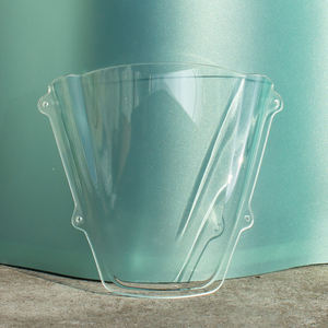 Pare-brise de moto en polycarbonate acrylique transparent TECO, épaisseur 3,0 mm, avec garantie d'un an pour CB R600 RR 2024-2025 - Product Image 1