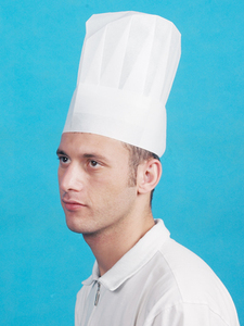 Haixin Casquettes de restaurant <span class=keywords><strong>Papier</strong></span> <span class=keywords><strong>jetable</strong></span> non tissé de haute qualité Chapeaux de cuisine pour chef de cuisine avec ligne rouge Personnalisé - Product Image 4
