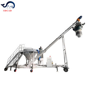 Yeni SDCAD 25kg çanta boşaltma kaldırma makinesi mobil toplu kamyon yükleme tozu Siemens PLC otomatik kontrol paslanmaz çelik ayarlanabilir - Product Image 3