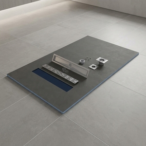 Kit <span class=keywords><strong>de</strong></span> receveur <span class=keywords><strong>de</strong></span> <span class=keywords><strong>douche</strong></span> XPS facile à installer, surface étanche pour carreaux en céramique et en porcelaine, drain linéaire avec système <span class=keywords><strong>de</strong></span> fixation simple et rapide - Product Image 2