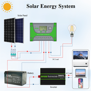 SUYEEGO çift Pv girişi 10A 20A 30A 40A 50A 60A 12V/24V 50A anma akımı ve 100V Max PV gerilim PWM güneş şarj regülatörü - Product Image 5