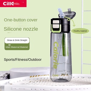 Taza de <span class=keywords><strong>agua</strong></span> de plástico para bebida doble Cille, taza de paja portátil de verano, hervidor deportivo, logotipo personalizable, <span class=keywords><strong>agua</strong></span> hirviendo aplicable al aire libre - Product Image 1