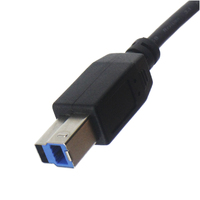 Kustom kecepatan tinggi USB3.0 tipe-c kabel BM 1M panjang pemindai komputer perangkat USB jaket PVC Braid Shields USB3.0 pengisian